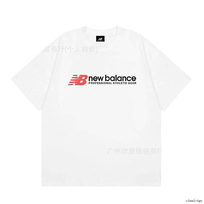 New Balance Sports Casual Style White Short-sleeve T-shirt