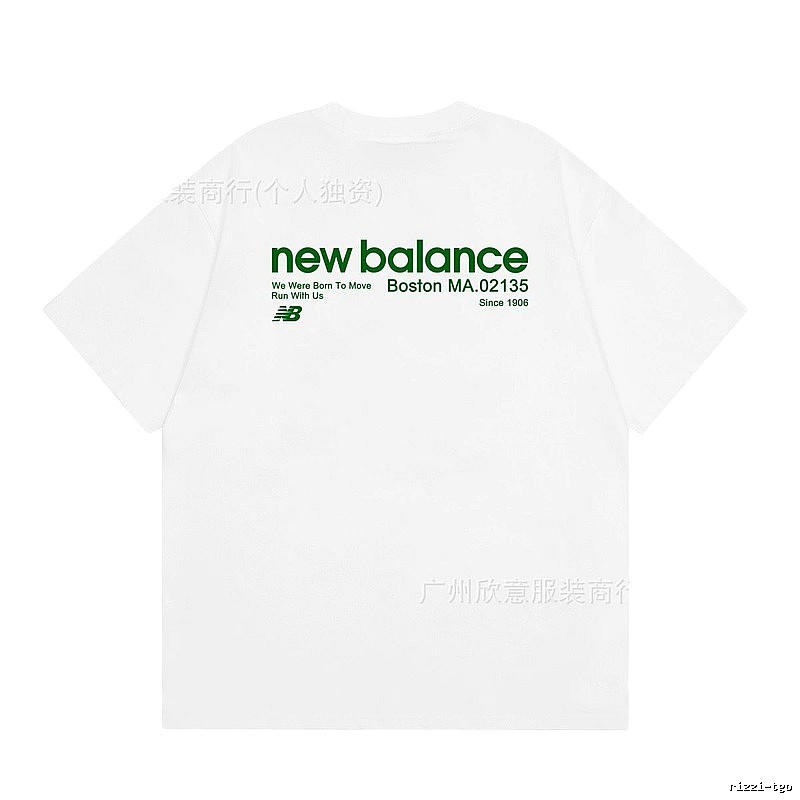 New Balance Vintage Casual Printed White T-Shirt