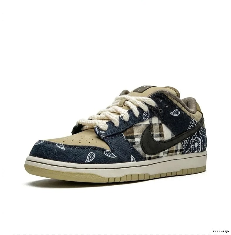 Nike Denim Plaid Retro Athletic Shoes