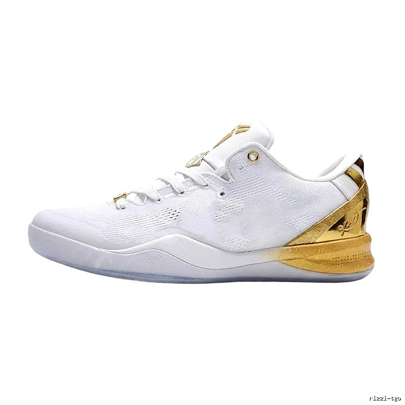 Nike Kobe series fashionable white - gold basketball shoes
