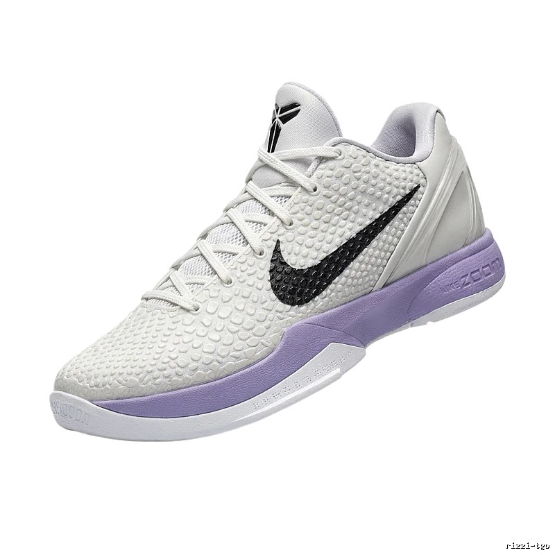 Nike retro-style white and purple sports shoes