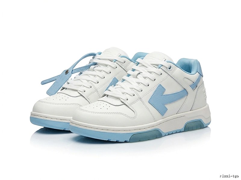 Off-White casual style white and blue sports shoes