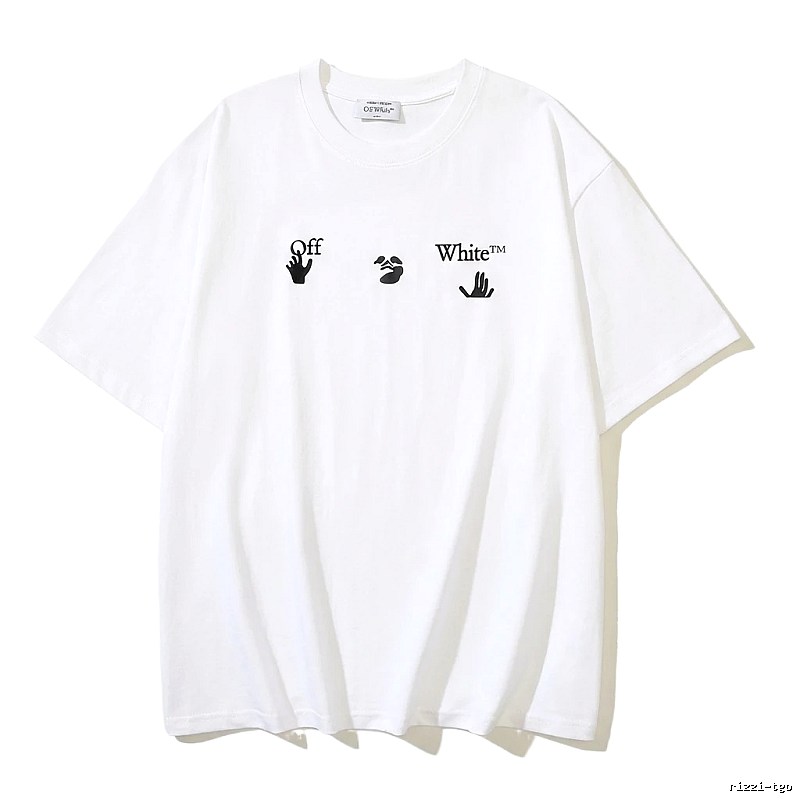 Off-White Gesture Print Style White T-shirt