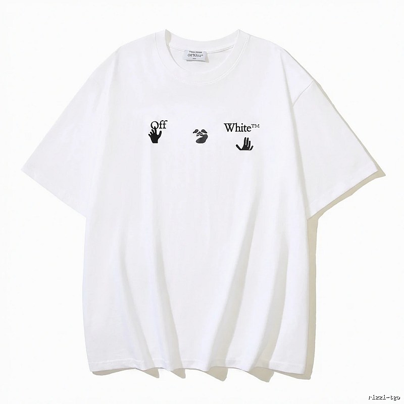 Off-White Gesture Style White T-shirt