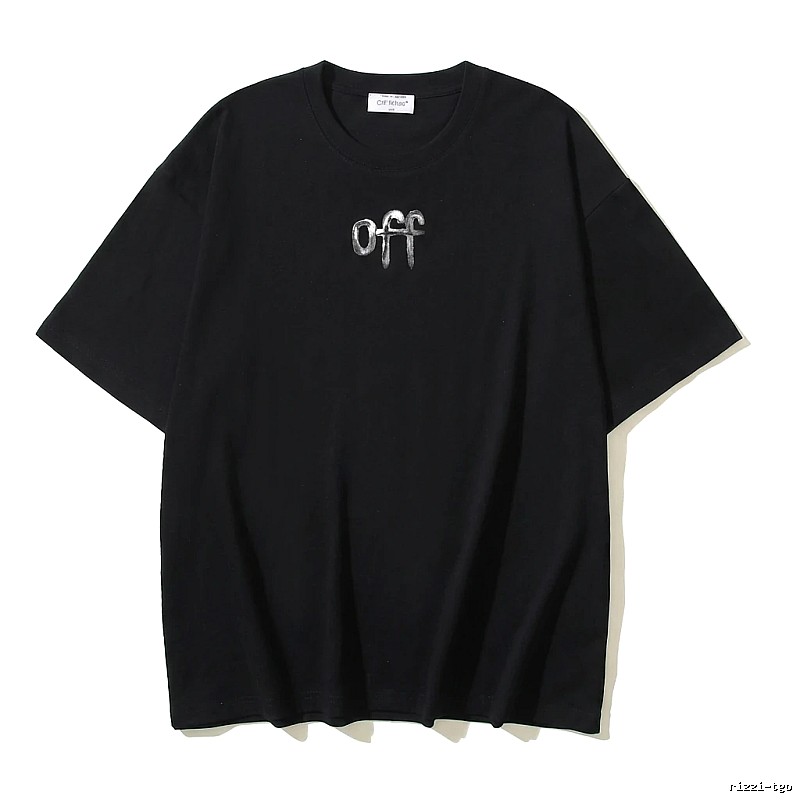 Off-White letter-style black T-shirt