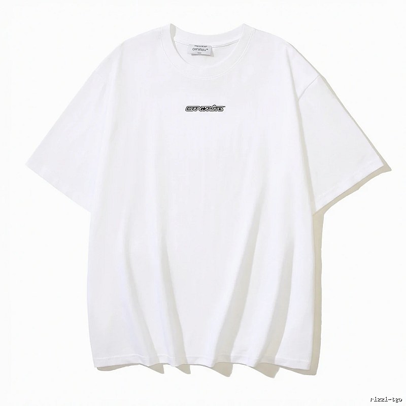 Off-White minimalist style white T-shirt