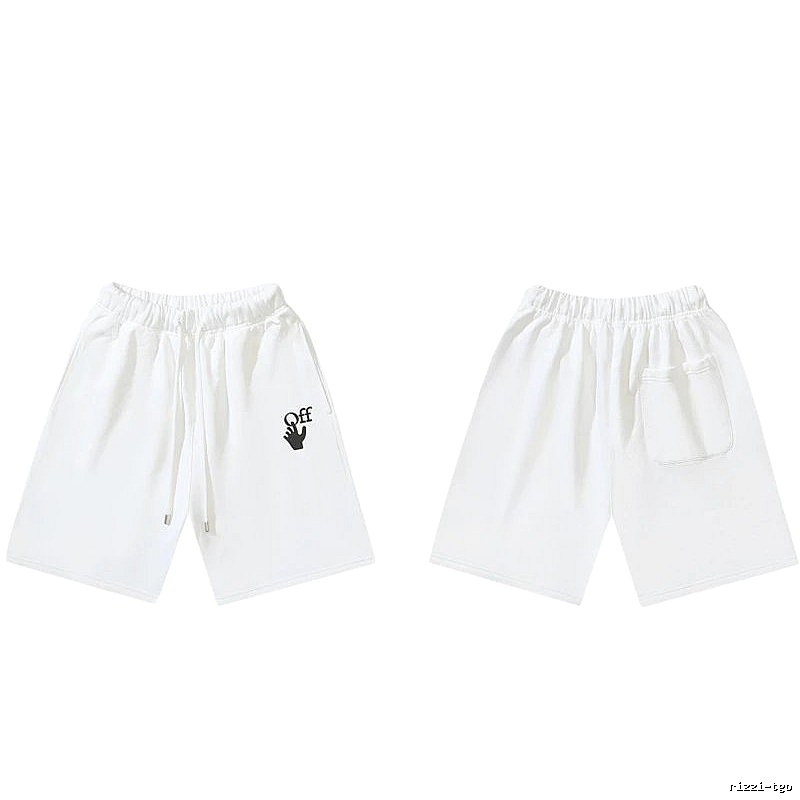 Off-White trendy brand style white shorts