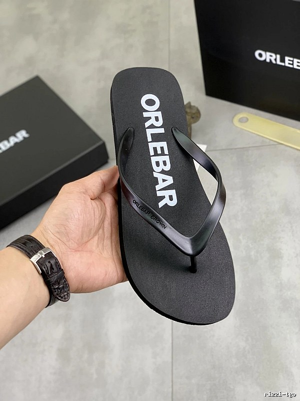 ORLEBAR BROWN Classic Casual Black Flip-Flops