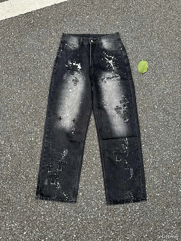 Outdoor Edit Splatter Jeans - Black