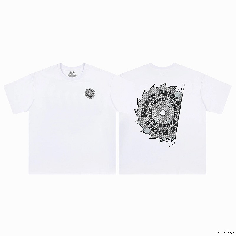 Palace Saw Blade Printed Street-style White T-Shirt