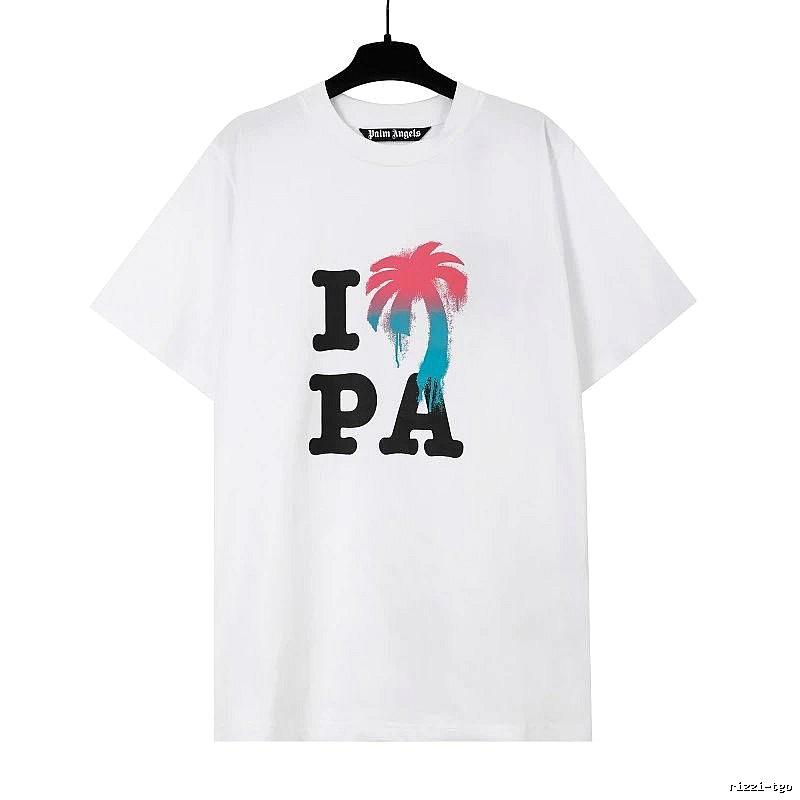 Palm Angels Weekend Logo T-shirt White Palm Tree for Weekend Wear