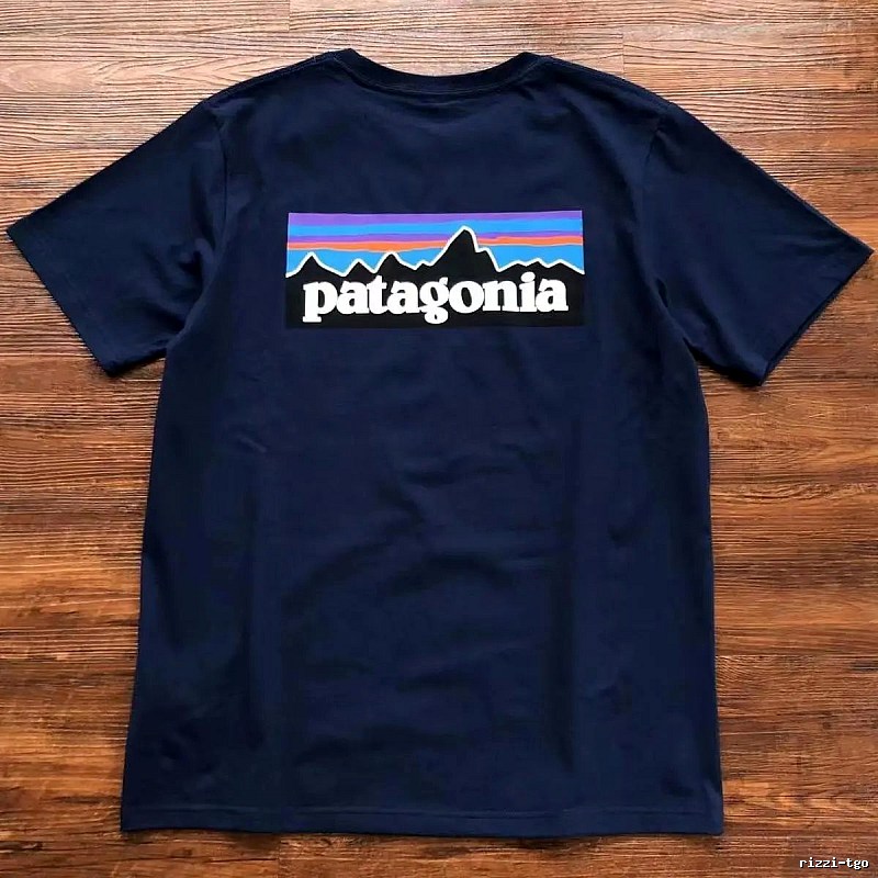 Patagonia Navy Logo T-Shirt City Outfit Graphic