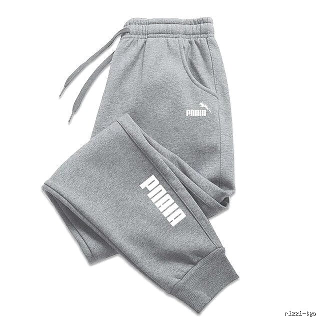 Puma Logo Detail Sweatpants Black Drawstring Sweatpants with Relaxed Feel