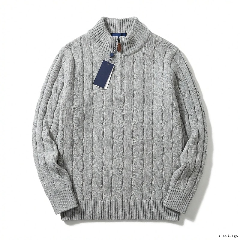 Ralph Lauren classic grey cable-knit sweater