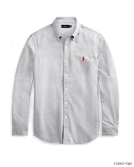 Ralph Lauren Gray Button-Down Shirt Streetwear Look