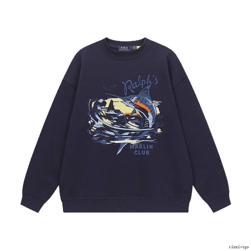 Ralph Lauren Marin Club Navy Blue Sweatshirt