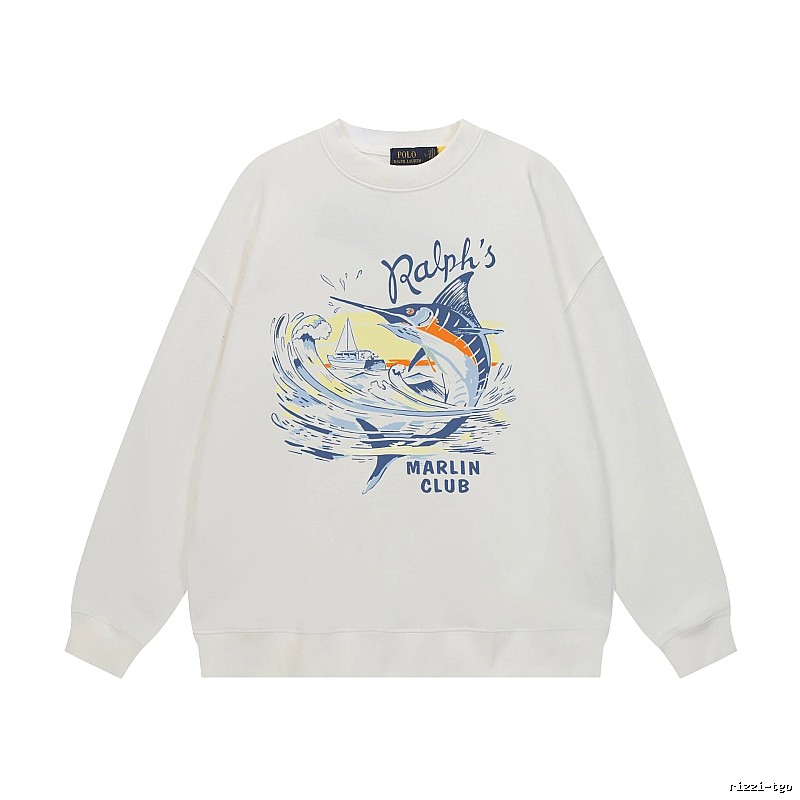 Ralph Lauren Marin Club White Sweatshirt