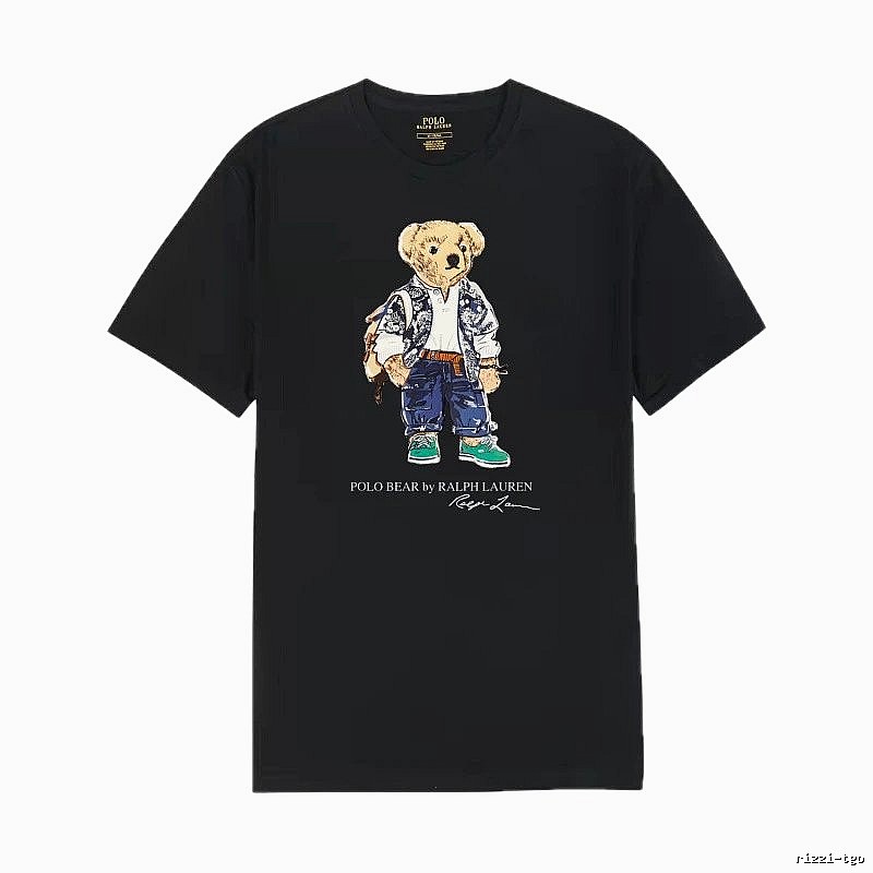 Ralph Lauren Polo Bear Trendy Cool Black T-shirt