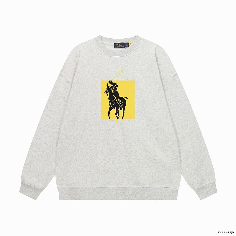 Ralph Lauren Polo Grey Trendy Brand Sweatshirt