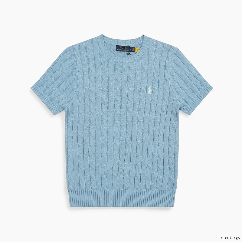 Ralph Lauren Polo Light Blue Trendy Brand Short-sleeve Shirt