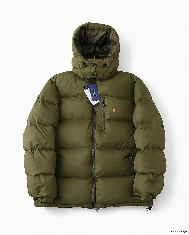 Ralph Lauren Polo Military Green Trendy Down Jacket