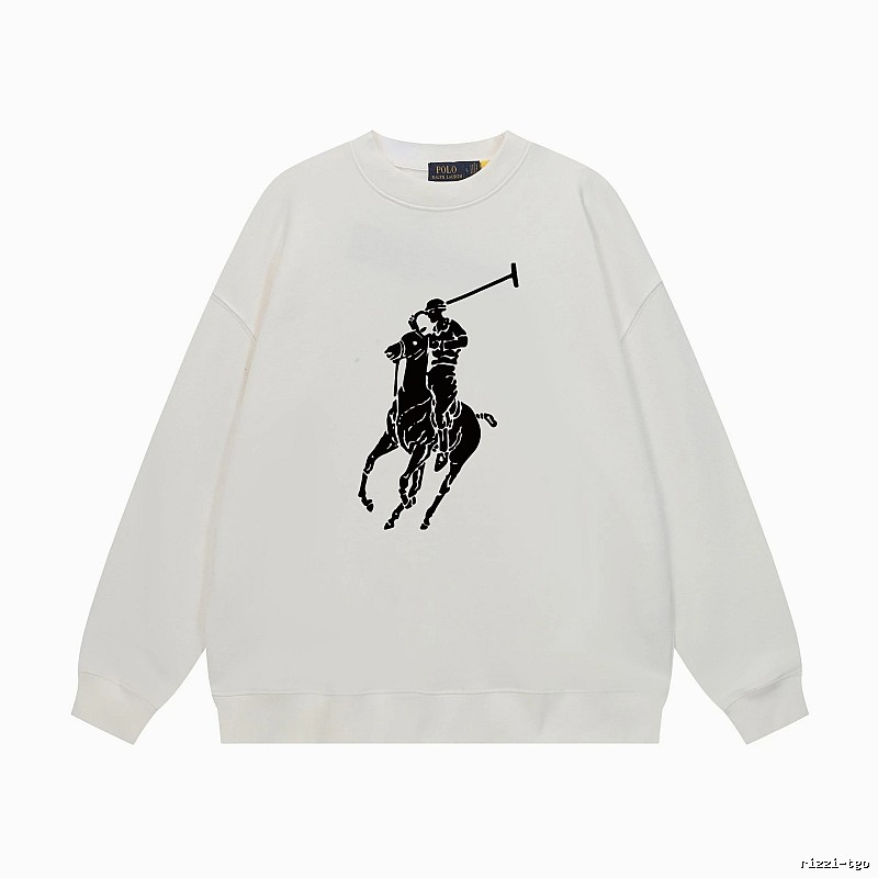 Ralph Lauren Polo Retro Style White Sweatshirt