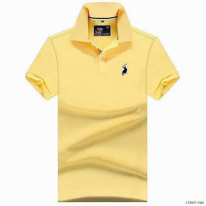 Ralph Lauren Premium Style Yellow polo shirt Bright Yellow Polo for Resort Outfits