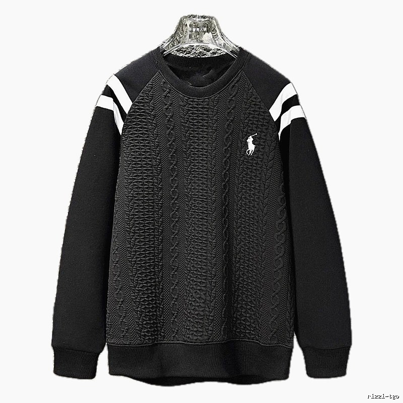 Ralph Lauren retro-style black sweatshirt