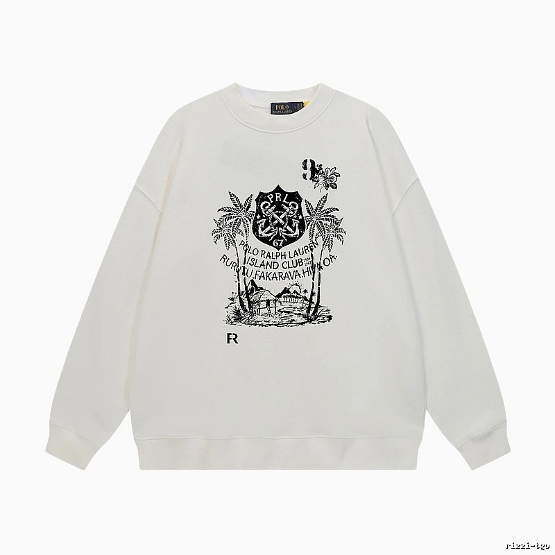 Ralph Lauren retro-style white sweatshirt