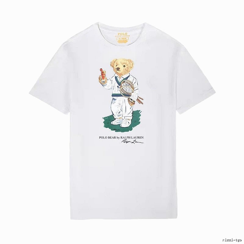 Ralph Lauren Teddy Bear Series White T-shirt