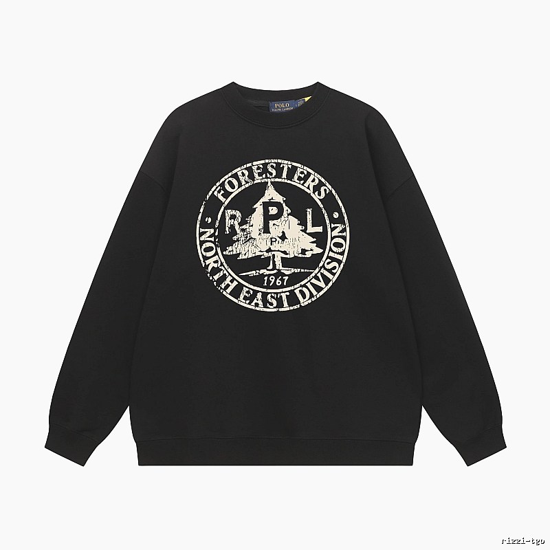 Ralph Lauren vintage-style black sweatshirt