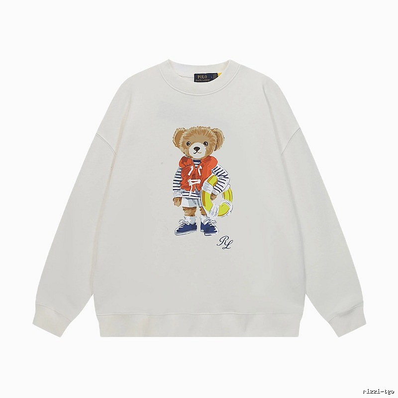 Ralph Lauren white sweatshirt with bear print