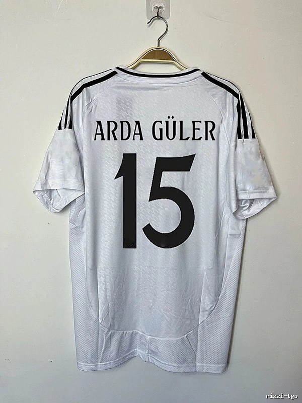 Real Madrid Relaxed Bellingham #5 soccer jersey White Real Madrid with Designer-Inspired Detail