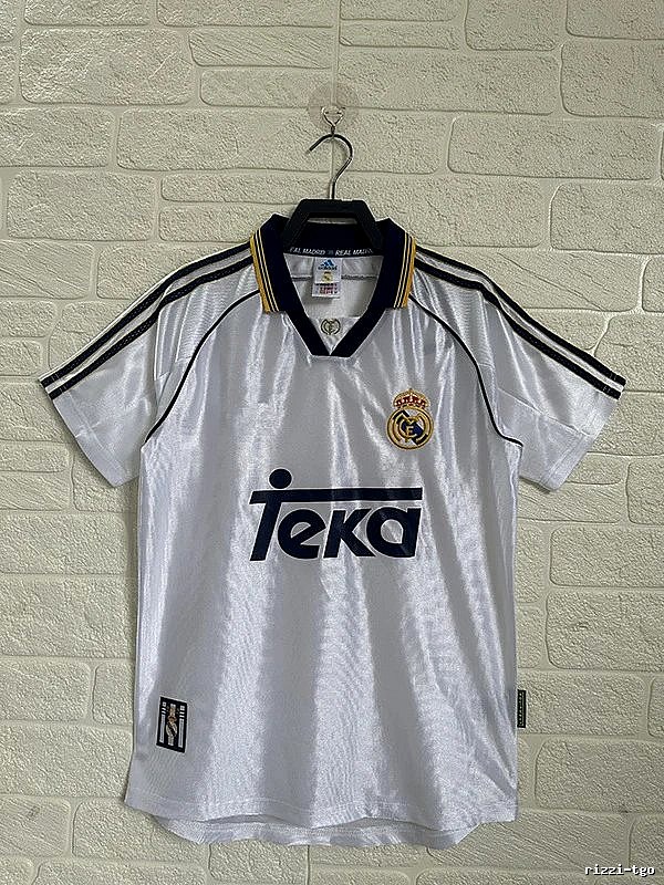 Real Madrid Travel Retro Teka soccer jersey White Retro Football with Modern Look