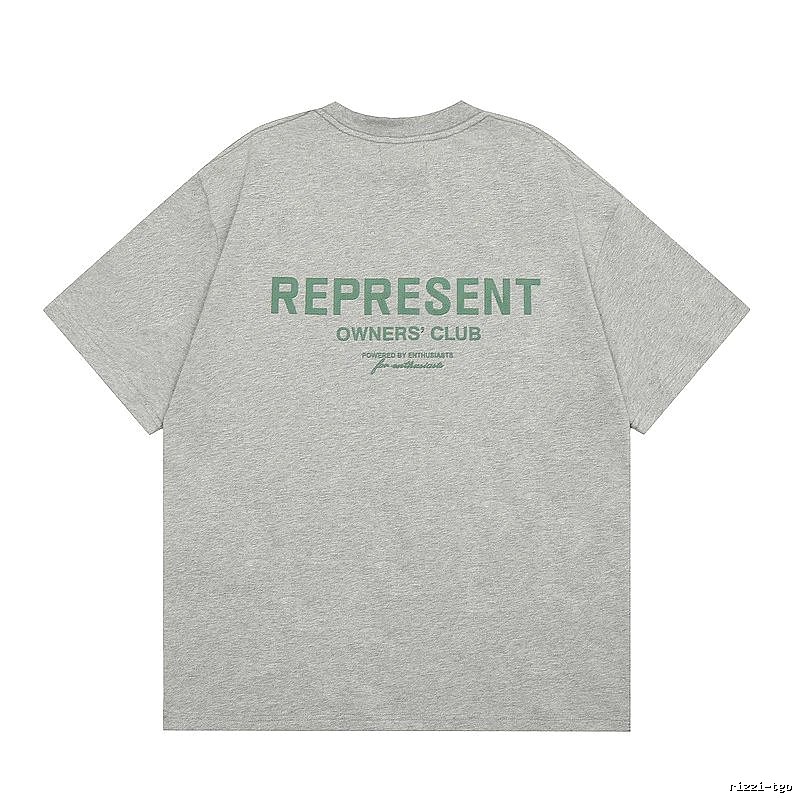Represent Gray Style 801 Owners Club T-Shirt Casual Layering Logo