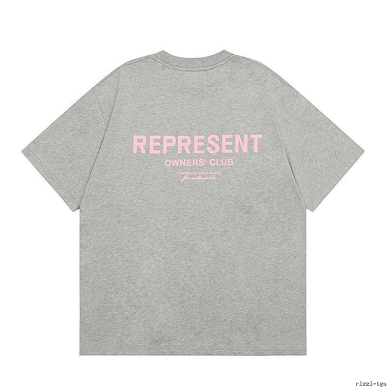 Represent Gray Style 868 Owners Club T-Shirt Layered Outfit Logo