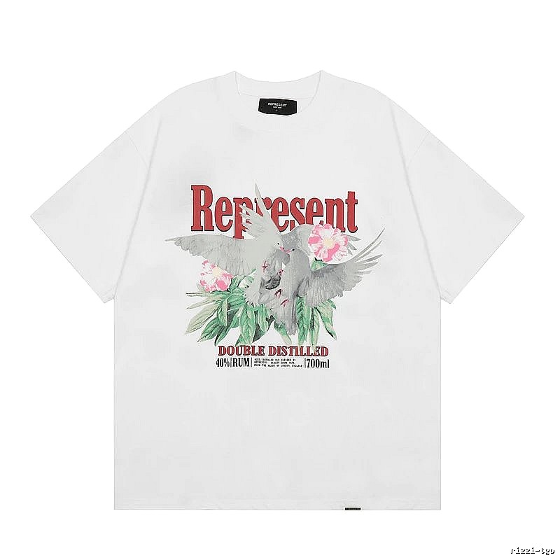 Represent Pigeon Vintage Style White T-shirt
