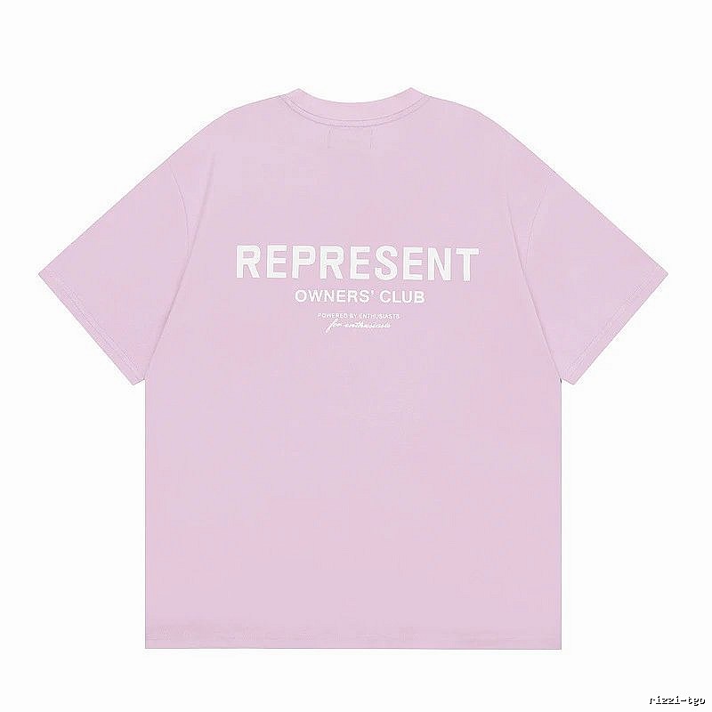 Represent Pink Style 801 Owners Club T-Shirt Relaxed Styling Logo