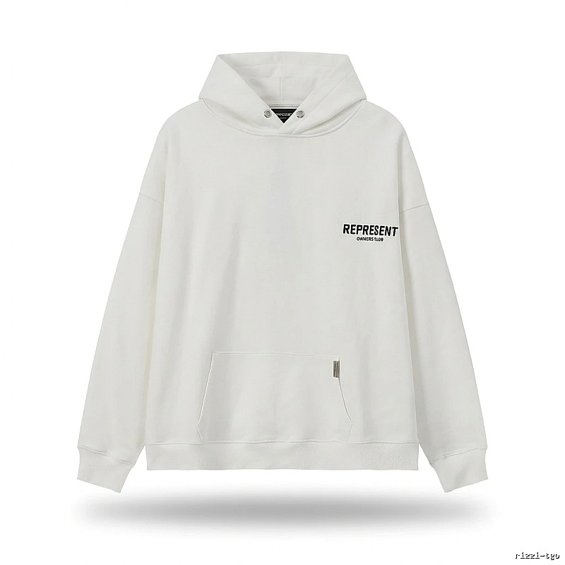 REPRESENT Simple Style White Hoodie