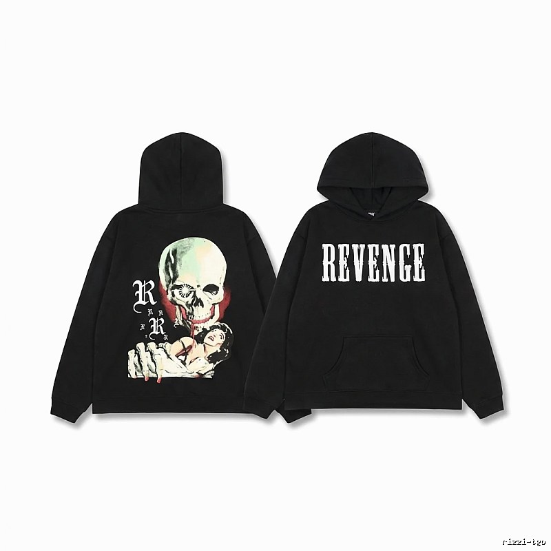 Revenge dark skull style hoodie