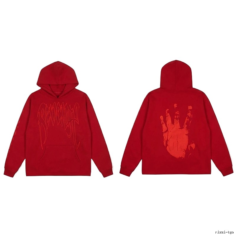 Revenge trendy and cool style red hoodie