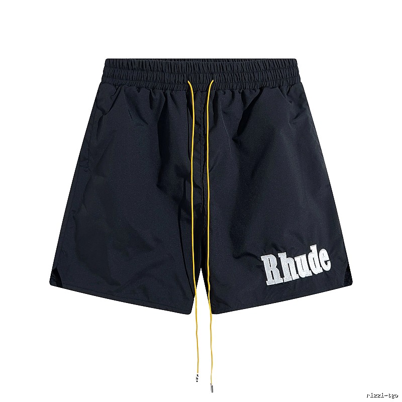 RHUDE sporty black shorts