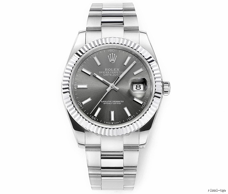 Silver And Gray Rolex Datejust Automatic Watch for occasion