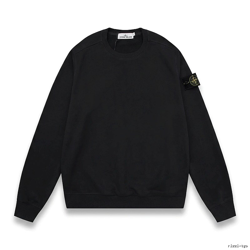 Stone Island basic black sweatshirt