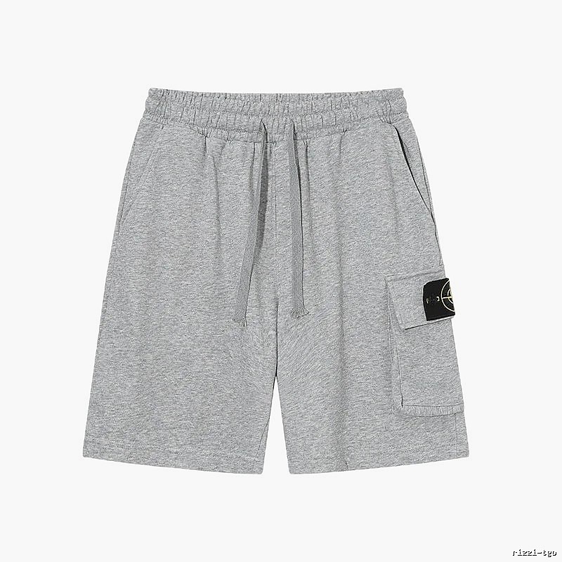Stone Island Casual Workwear Style Gray Sweat Shorts