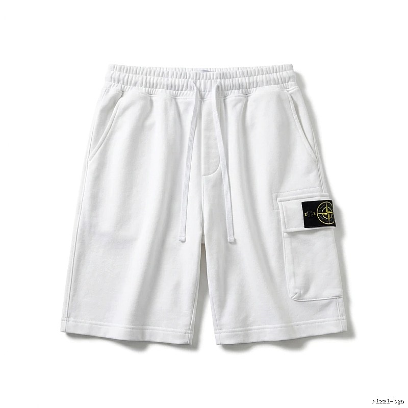 Stone Island functional style white shorts