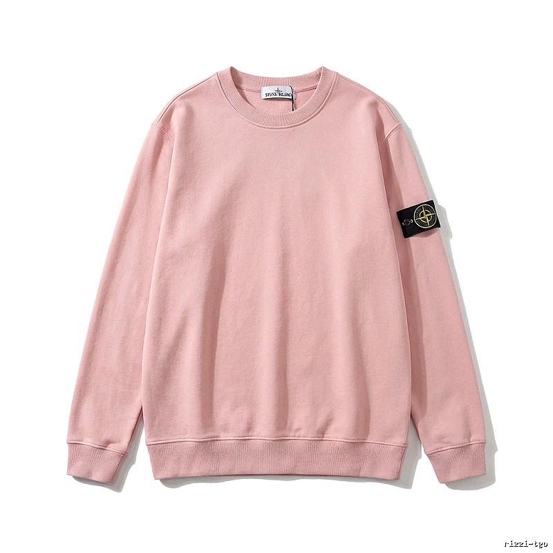 Stone Island minimalist style pink sweatshirt
