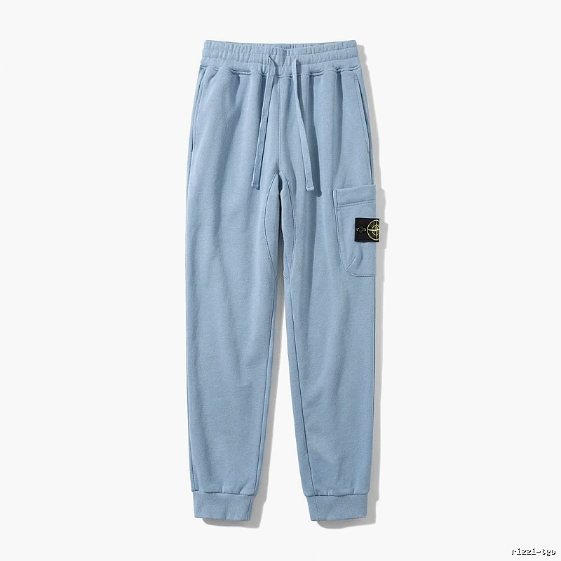 Stone Island Workwear Style Light Blue Sweatpants