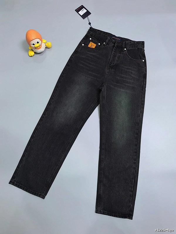 Straight Jeans in Black - clean dark wash and relaxed denim leg