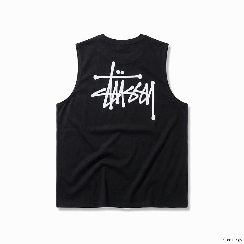 Stussy basic simple black vest